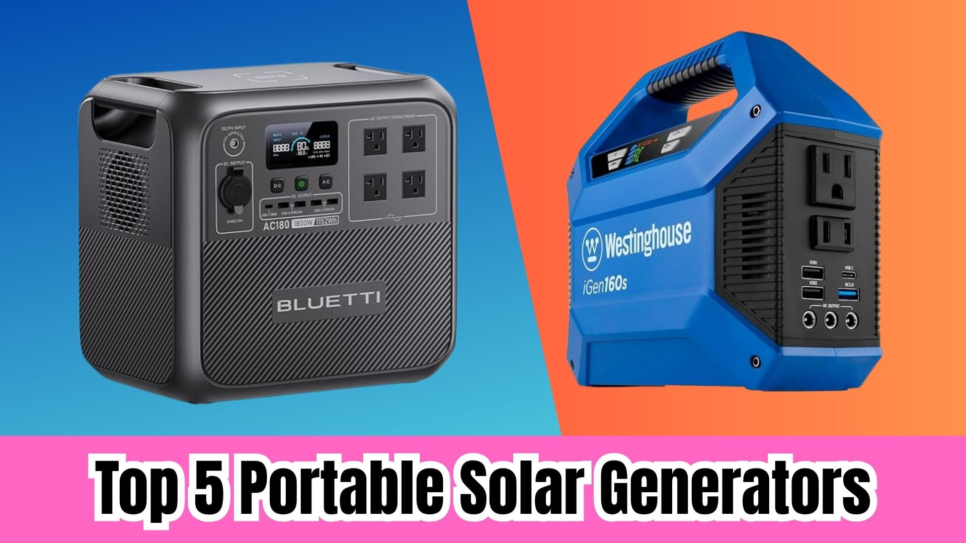 Top 5 Portable Solar Generators for Home Backup in 2026